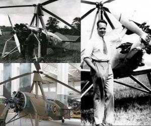 пазл Хуан де ла Cierva у Codorniu (1895 - 1936) изобрел автожир, предшественник вертолетное подразделение сегодня.